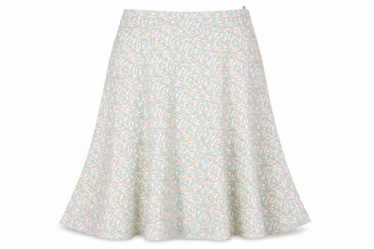 Eastex Women's Multicoloured Geometric Flare Midi Skirt Size 18
