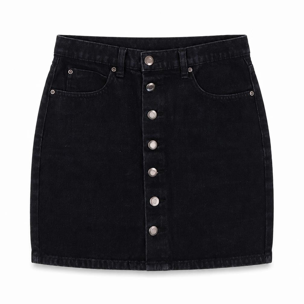 Beechwood Women's Black Denim Mini Skirt Size 10
