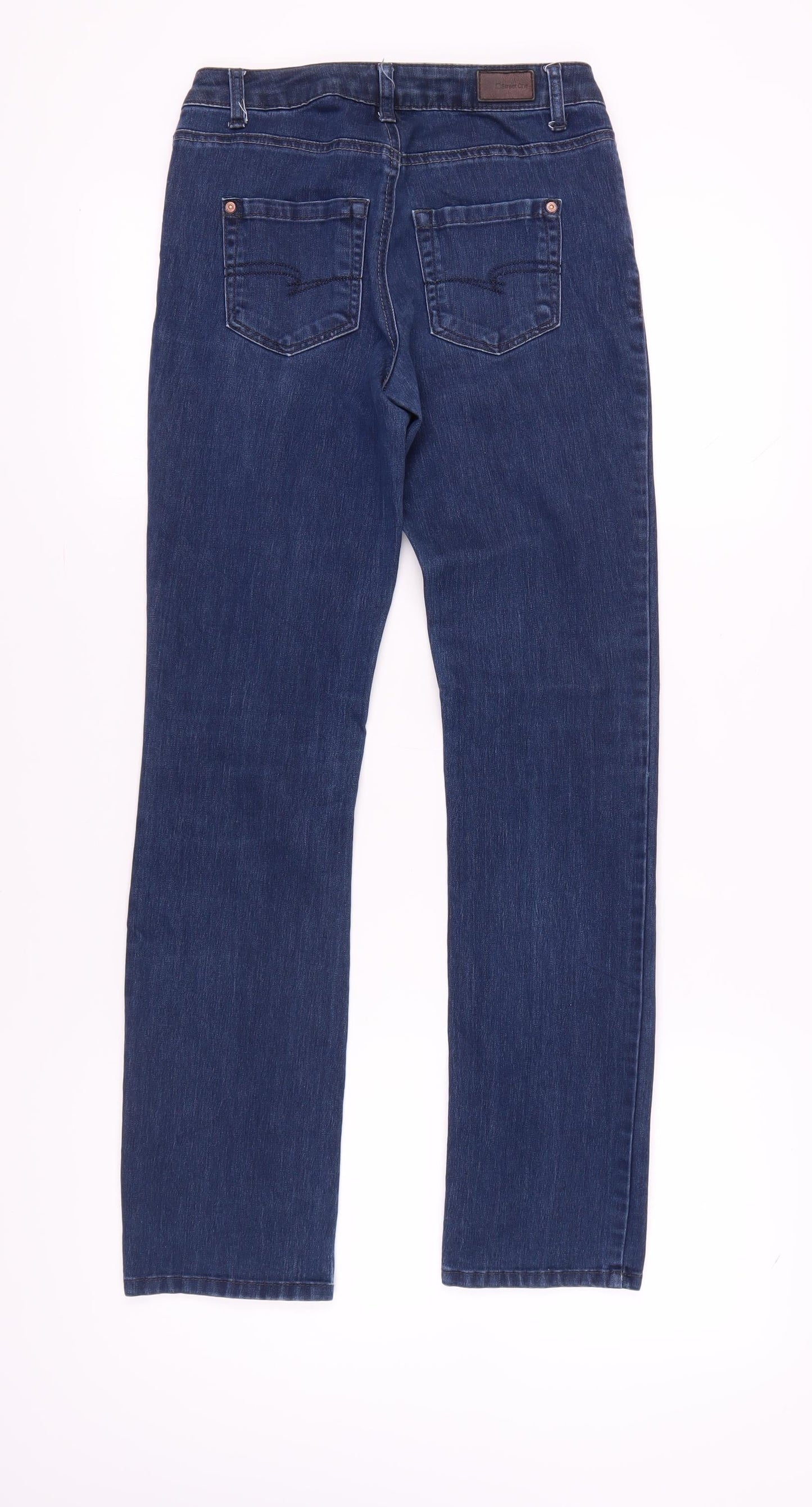 Street One Women's Blue Straight Jeans Size 25 Stylish