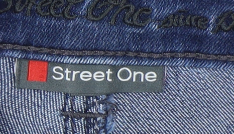 Street One Women's Blue Straight Jeans Size 25 Stylish