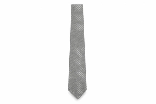 BHS Grey Polka Dot Men's Tie - One Size Polyester