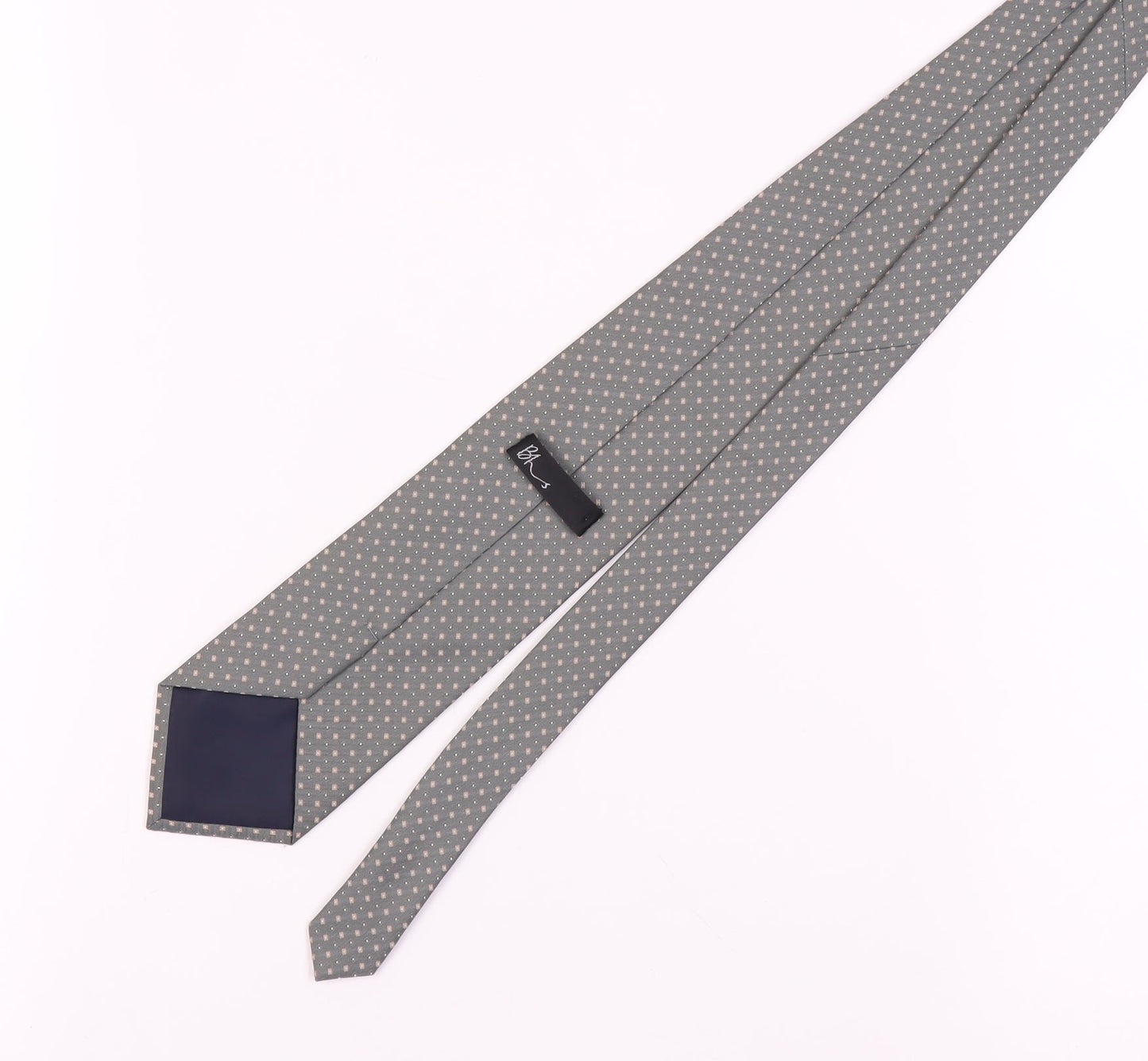 BHS Grey Polka Dot Men's Tie - One Size Polyester