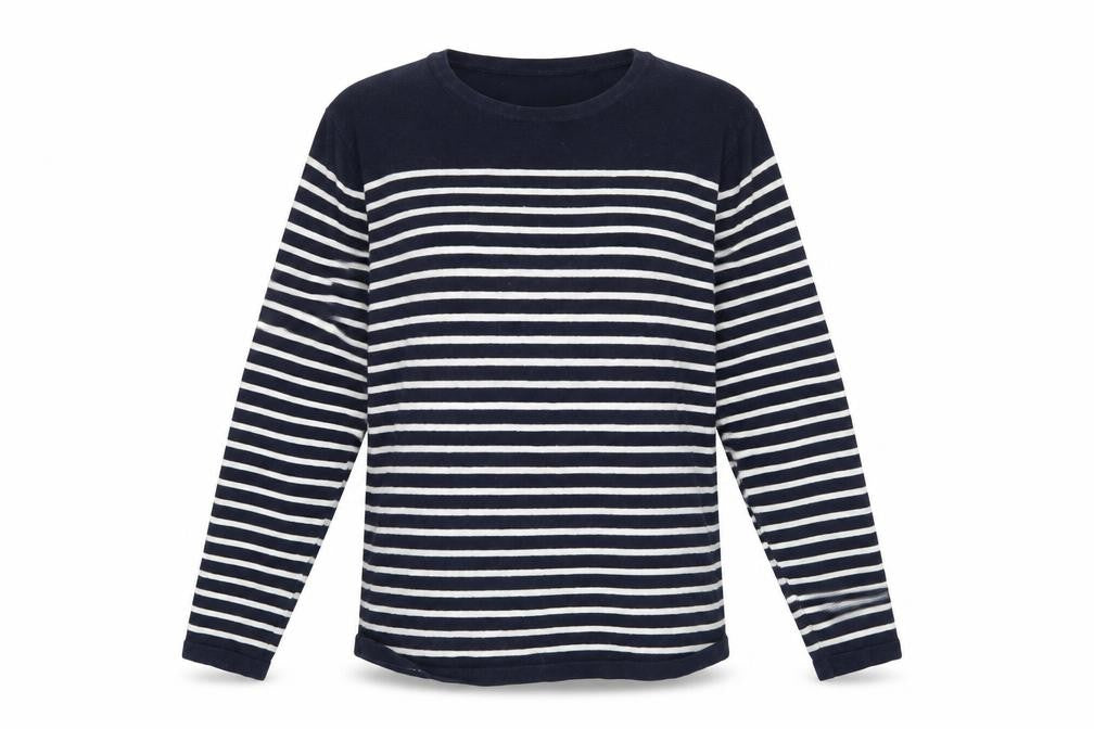 H&M Unisex Adults Blue Striped Pullover Jumper M