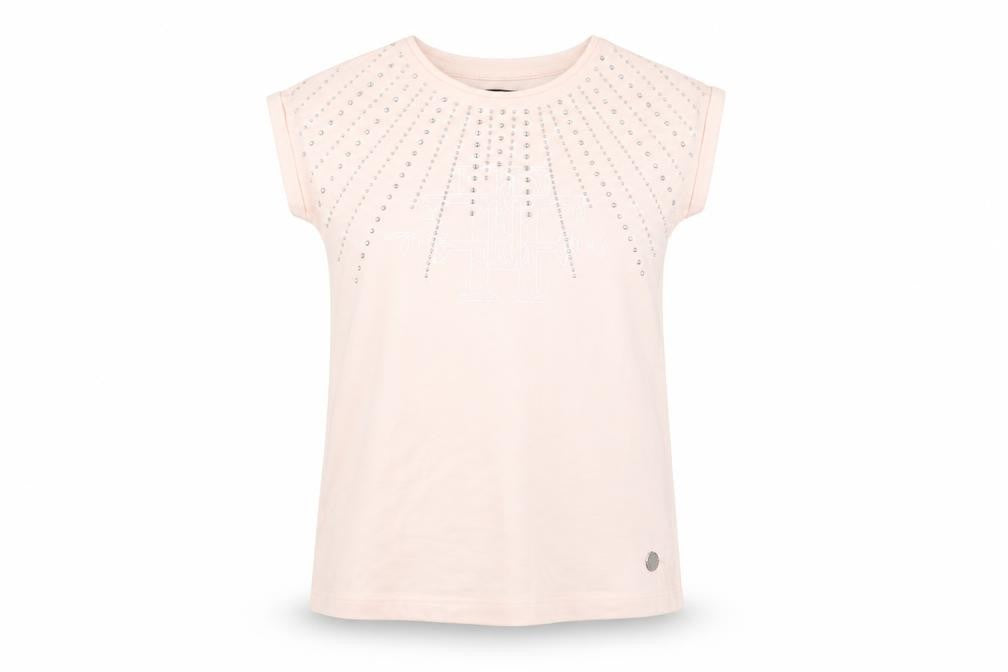 Front view of Firetrap girls’ pink rhinestone t-shirt - 13 years, casual & chic