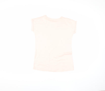 Back view of Firetrap girls’ pink rhinestone t-shirt - 13 years, casual & chic