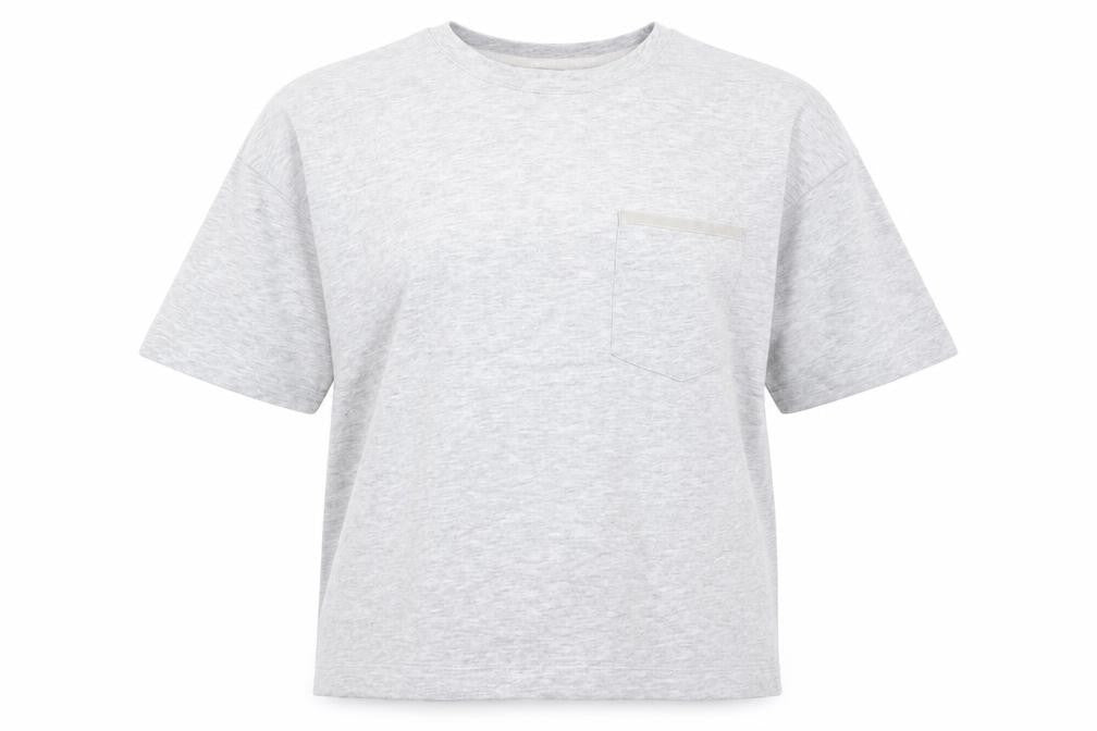 Marks & Spencer Women's Grey Basic T-Shirt, Size L, Casual Wear