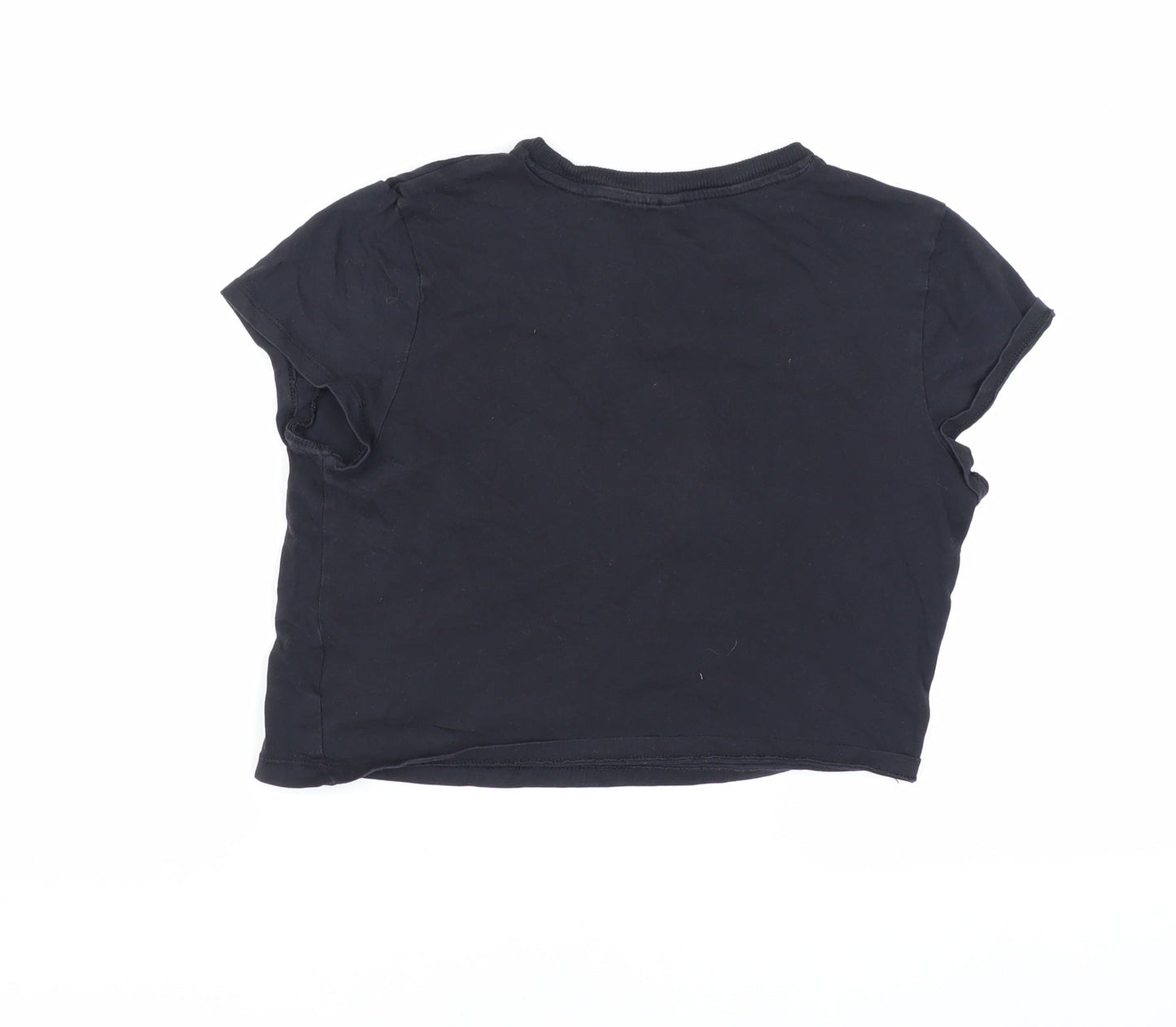 DIVIDED Women's Black T-Shirt, Size 12, Short Sleeve