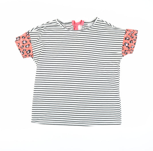 Noozo Women's Multicoloured Striped T-shirt Size 12