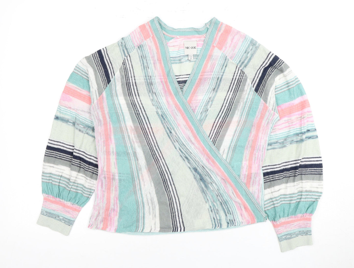 NIC+ZOE Women's Multicoloured Wrap Jumper S