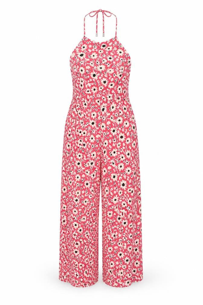 New Look Women's Multicoloured Floral Jumpsuit Size 6