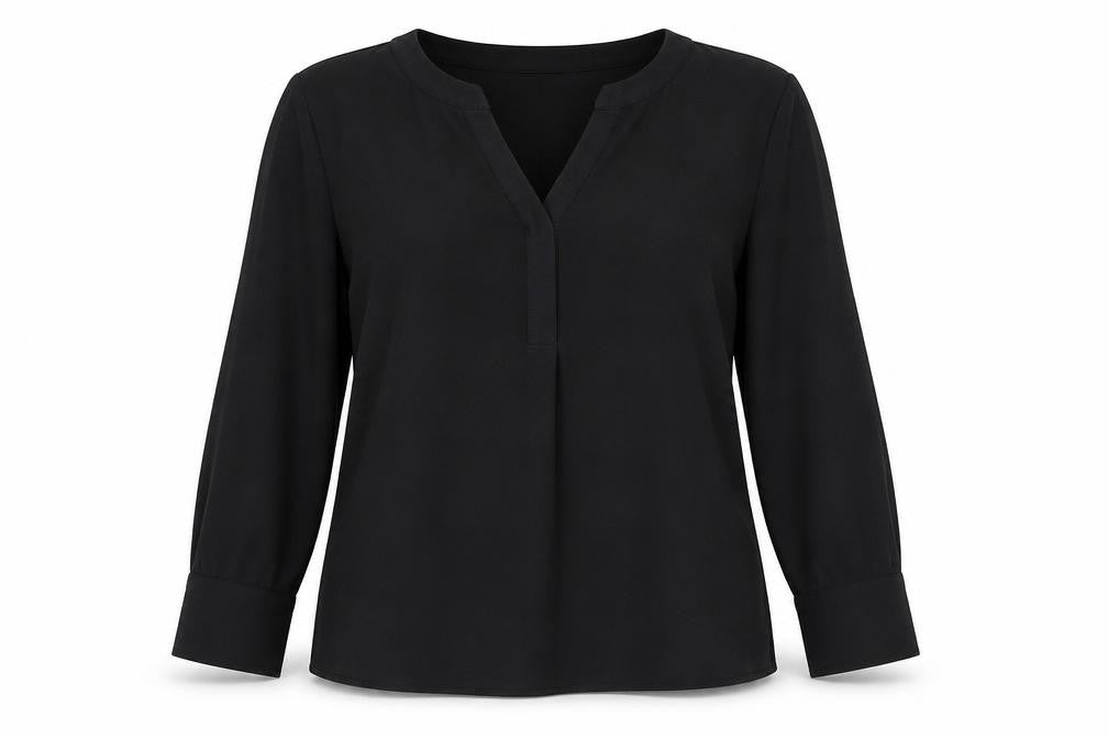 Marks & Spencer Black Blouse - Size 12 - Women's Casual