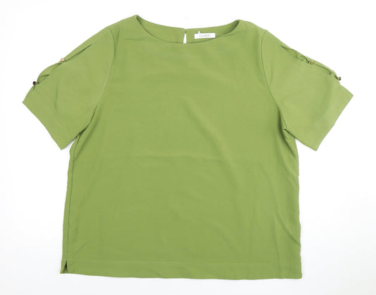 Marks and Spencer Women's Green Basic Blouse Size 16