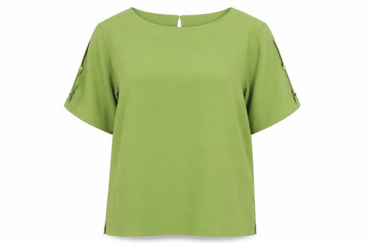 Marks and Spencer Women's Green Basic Blouse Size 16