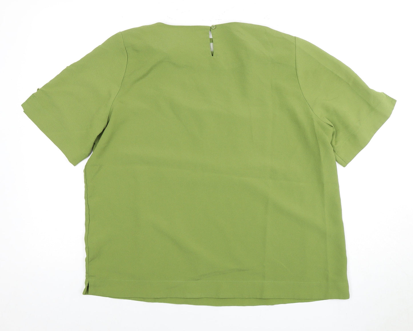 Marks and Spencer Women's Green Basic Blouse Size 16