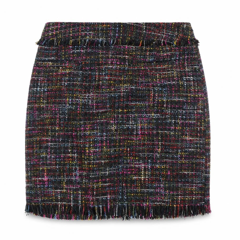 Women's Size 6 Multicoloured Tweed Pencil Skirt