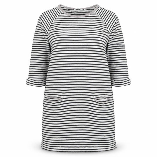 Next Women's Striped 3/4 Sleeve Dress UK 16