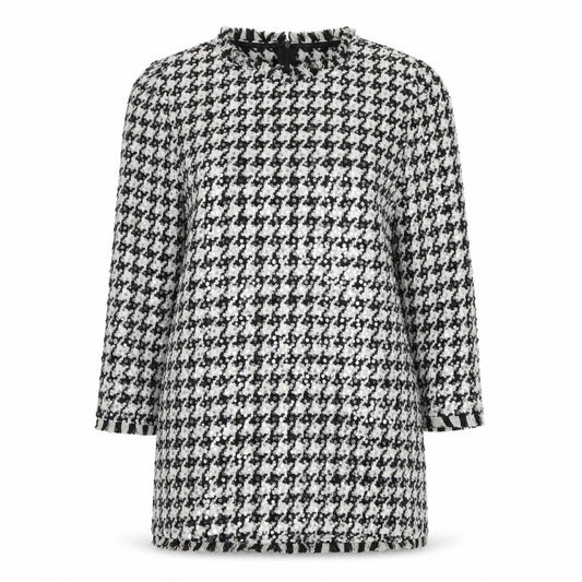 Zara Women’s Black & White Sequin Shift Dress Size 12