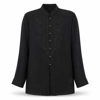 Marks & Spencer Women's Black Button-Up Size 14