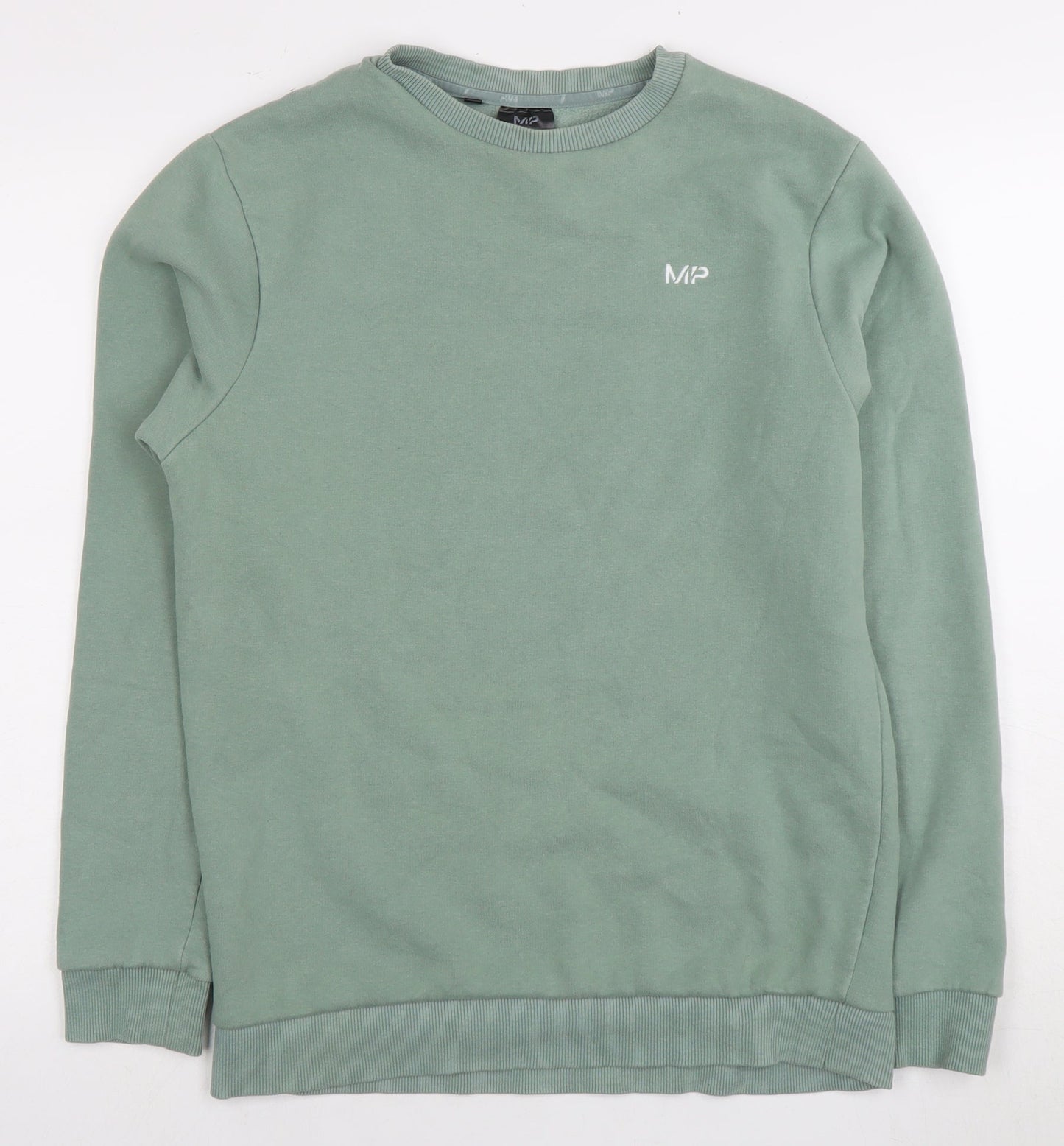 MP Men's Green Pullover Sweatshirt S - Casual Logo Style