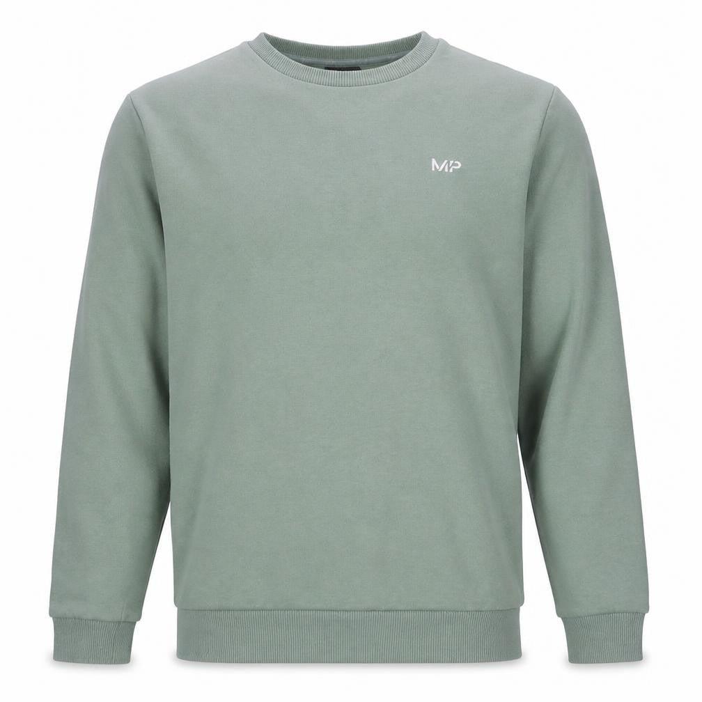 MP Men's Green Pullover Sweatshirt S - Casual Logo Style