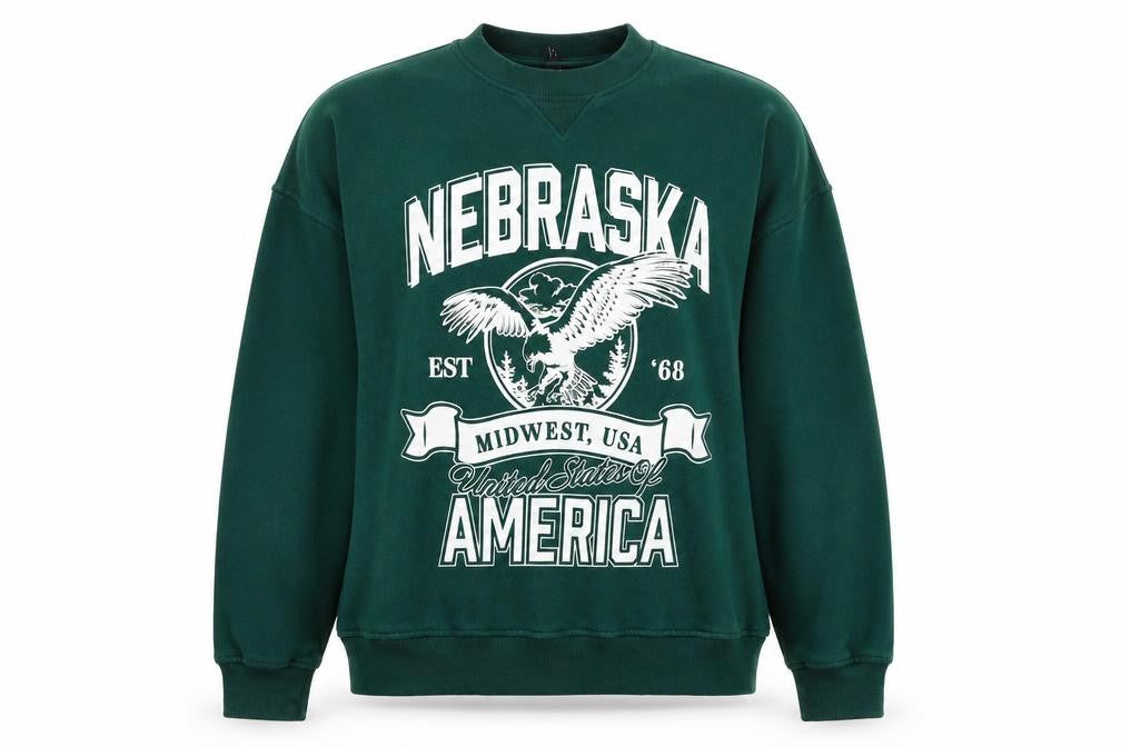 Divided Green Graphic Print Unisex XS Sweatshirt