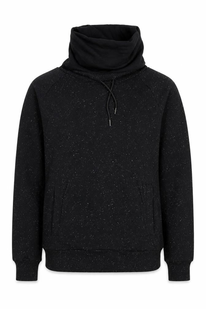 H&M Women's Black High Neck Sweatshirt, Size 12