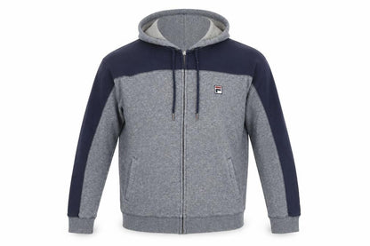 Front view of Fila Men’s Grey Hooded Jacket Medium Casual