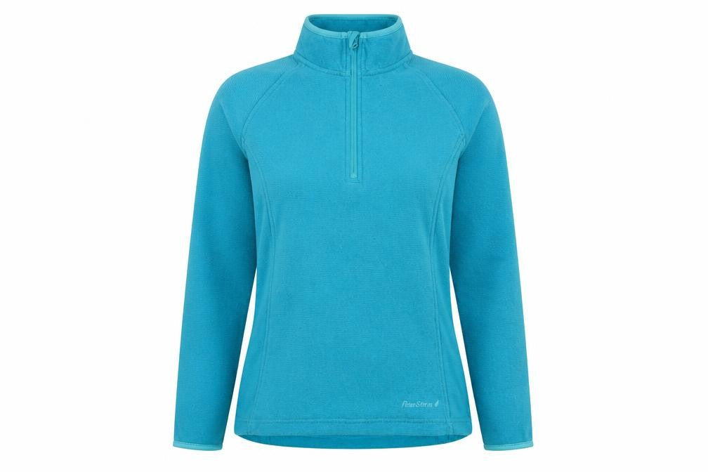 Peter Storm Women's Blue High Neck Zip Sweatshirt Size 12