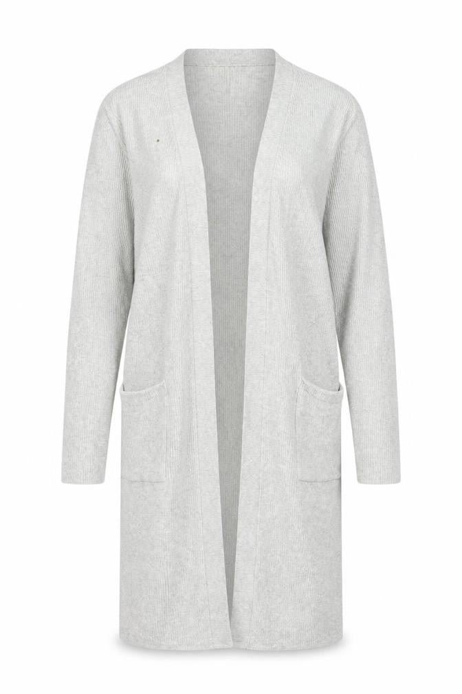White Label Women's Grey Cardigan, M, Cotton Blend