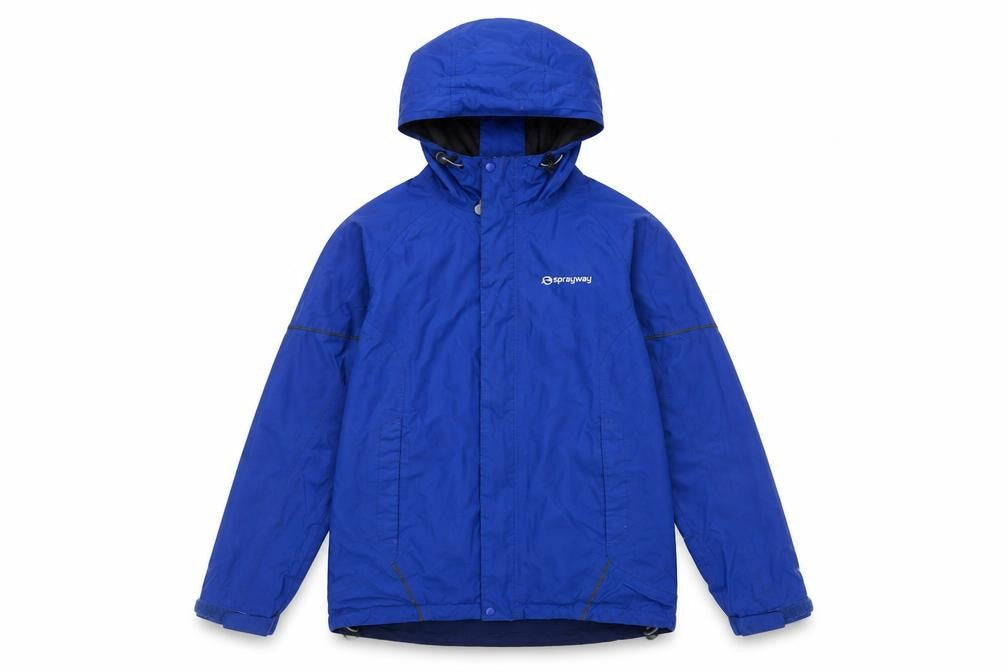 Sprayway Boys Blue Waterproof Hooded Jacket Size 12-13 Years