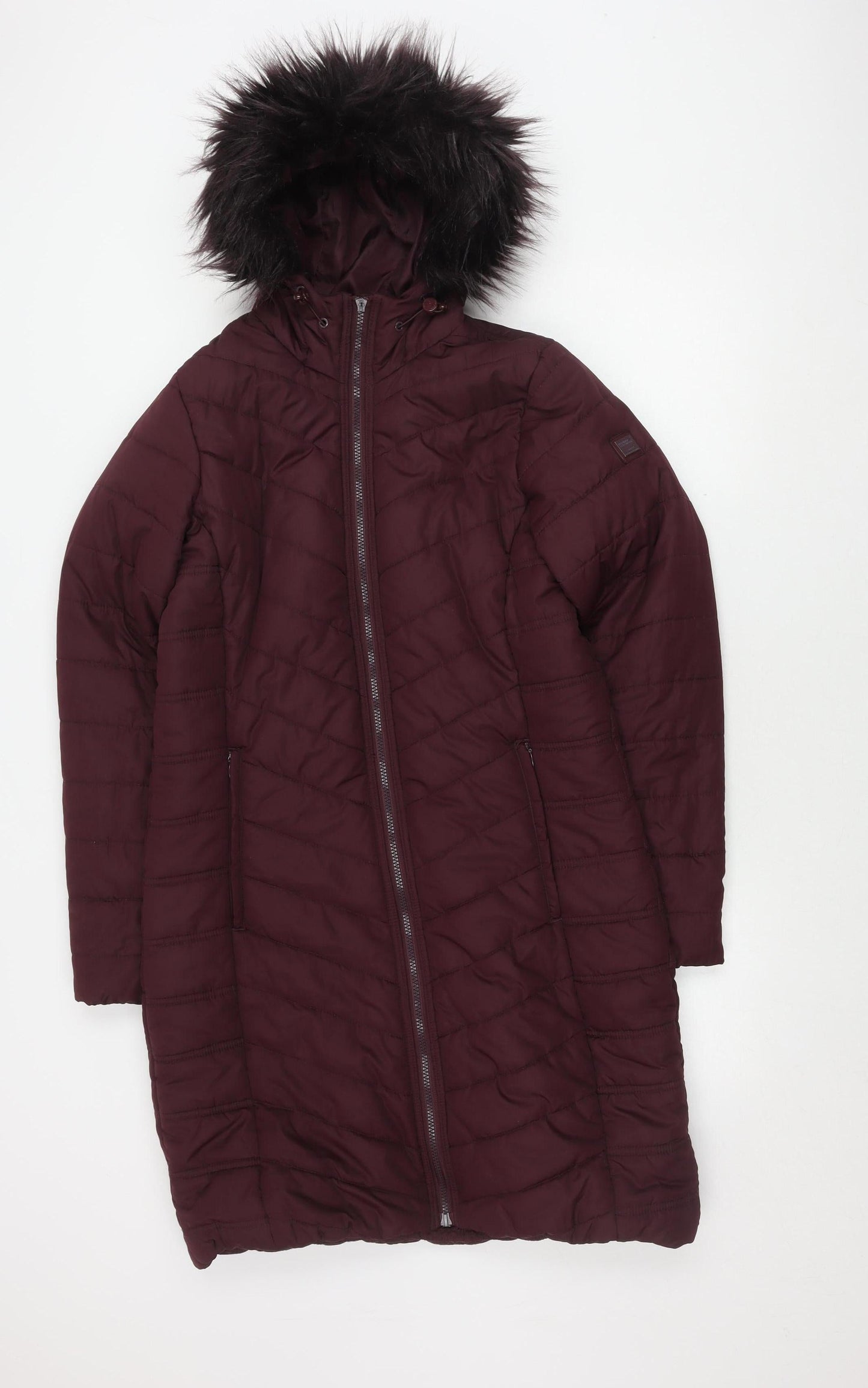 Regatta Women's Purple Puffer Coat, Size 8, Winter Ready