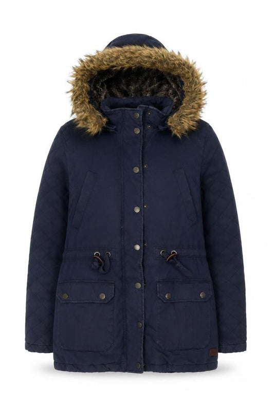 FatFace Women's Blue Parka Jacket Size 12