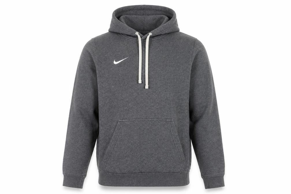 Nike Men's Grey Pullover Hoodie, Size S, Hooded Logo