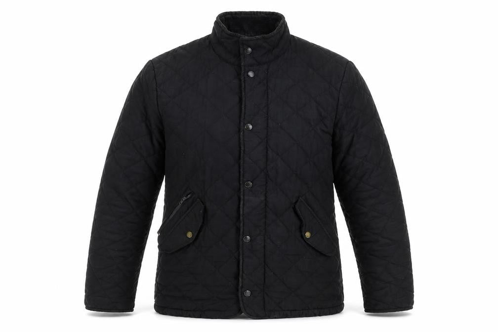 Feraud Men's Black Quilted Jacket Size S