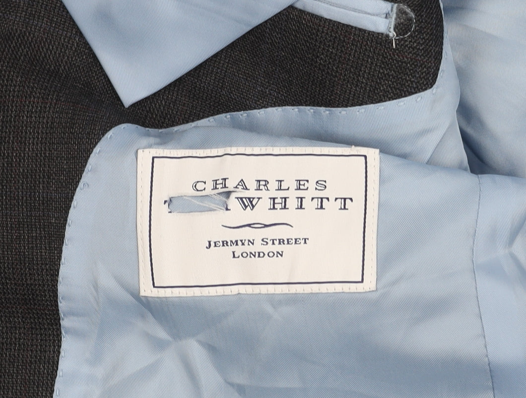 Charles Tyrwhitt Men's Black Blazer 42L Classic Fit