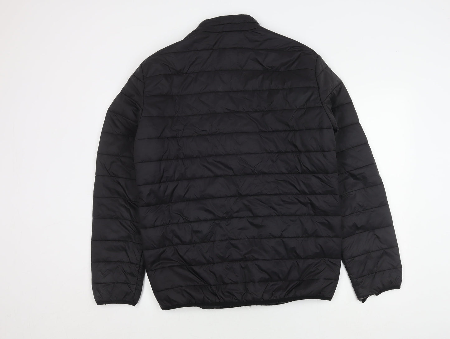 Jack & Jones Men's Black Puffer Jacket L