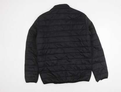 Jack & Jones Men's Black Puffer Jacket L