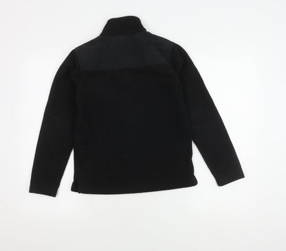 Back view of Regatta boys’ black full zip sweatshirt 11-12 years