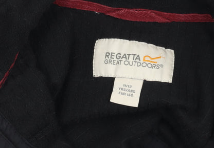 Additional view of Regatta boys’ black full zip sweatshirt 11-12 years