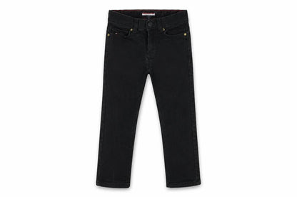 Tommy Hilfiger Boys Black Skinny Jeans, Size 5, Adjustable Waist