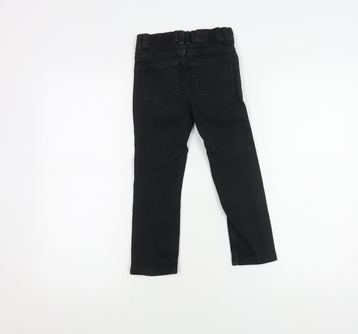 Tommy Hilfiger Boys Black Skinny Jeans, Size 5, Adjustable Waist