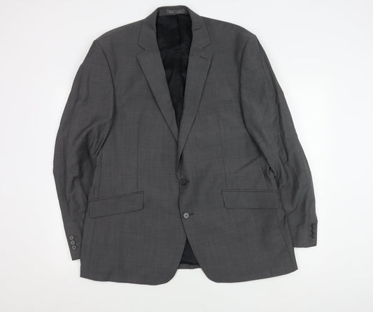 Stvdio Jeff Banks Men's Grey Blazer, Size 46, Regular Fit