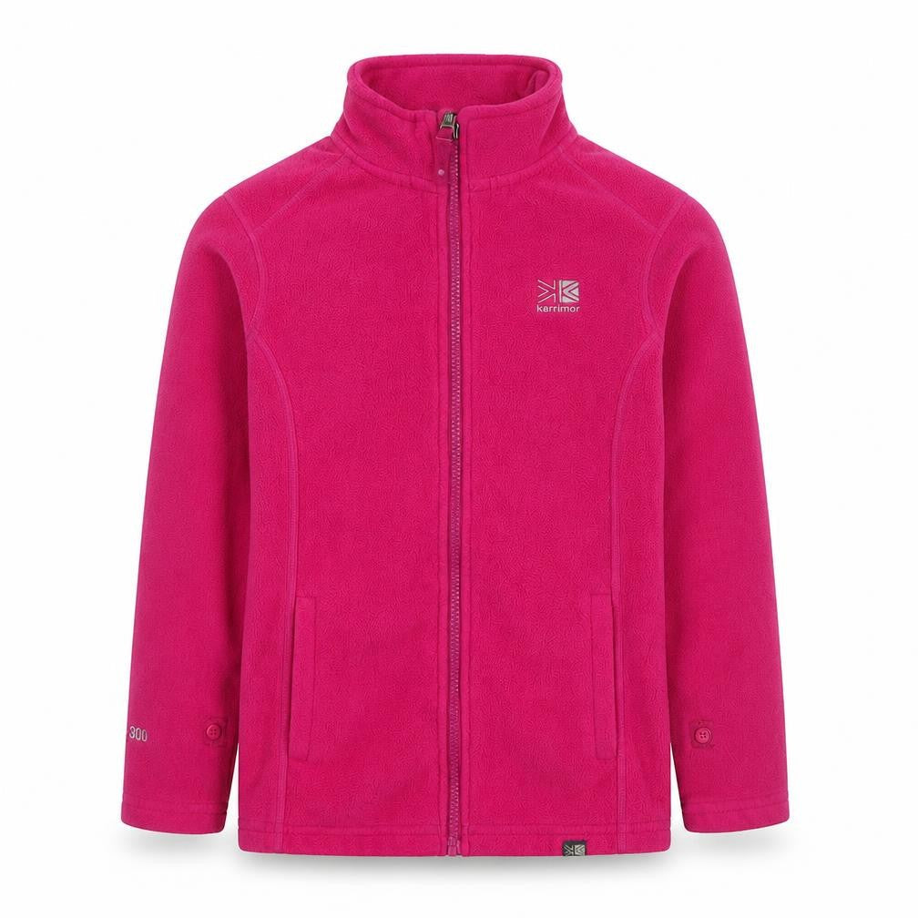 Karrimor Girls Pink Fleece Jacket 11-12 Yrs Warm Zip Polyester