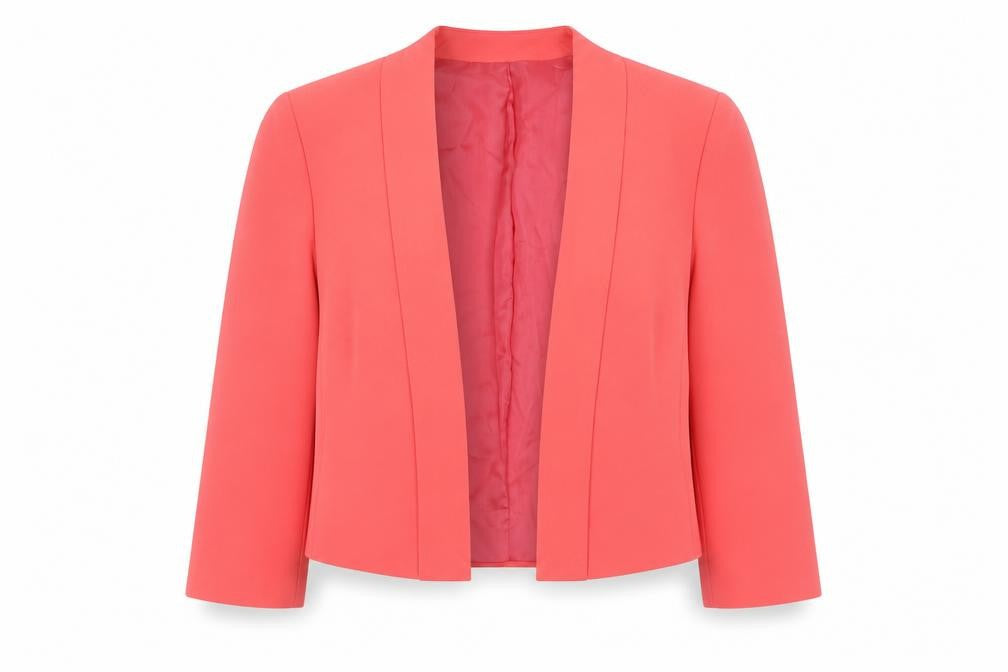 Roman Womens Pink Single-Breasted Suit Jacket Size 18