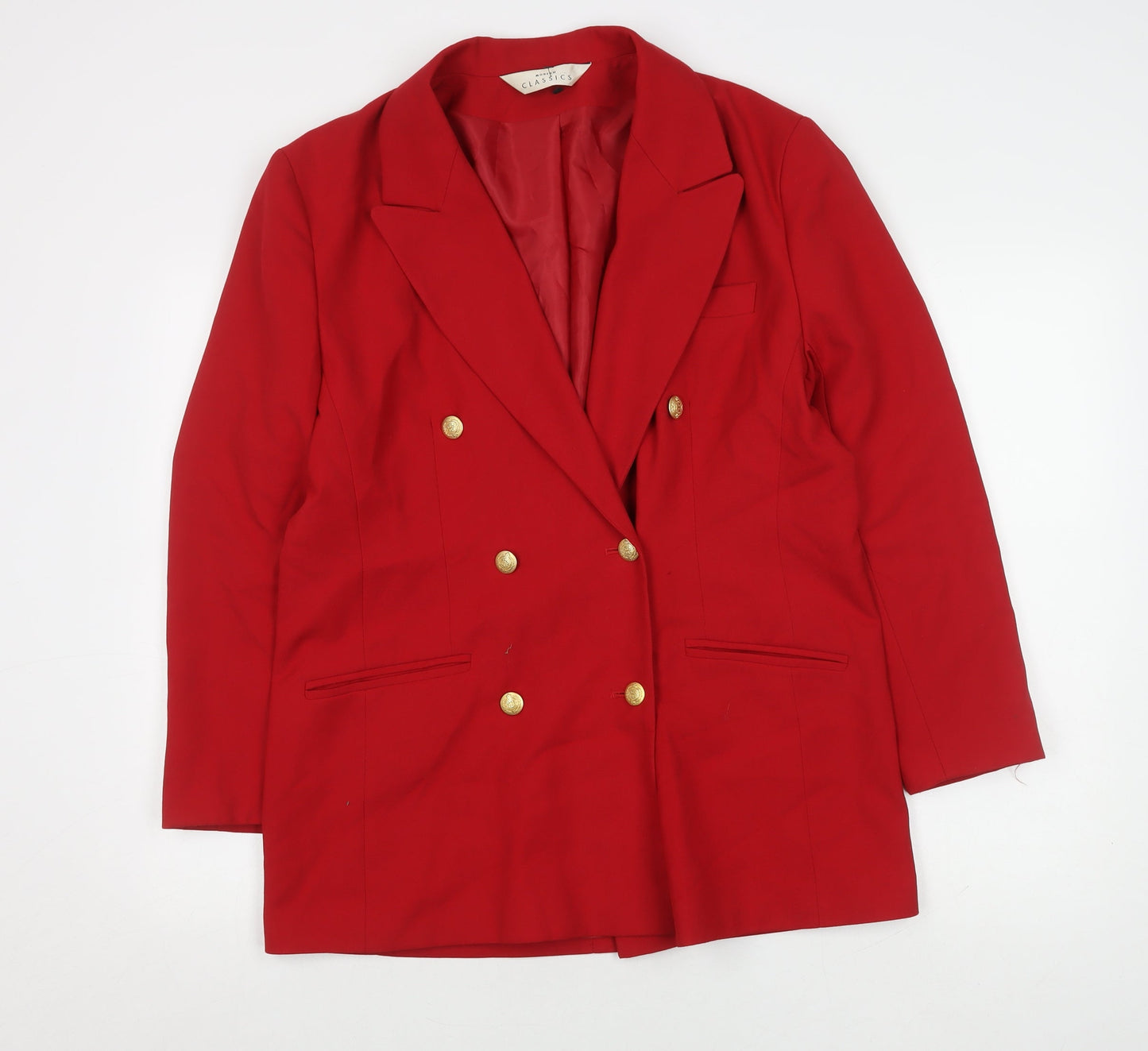 Modern Classics Women's Red Double-Breasted Blazer