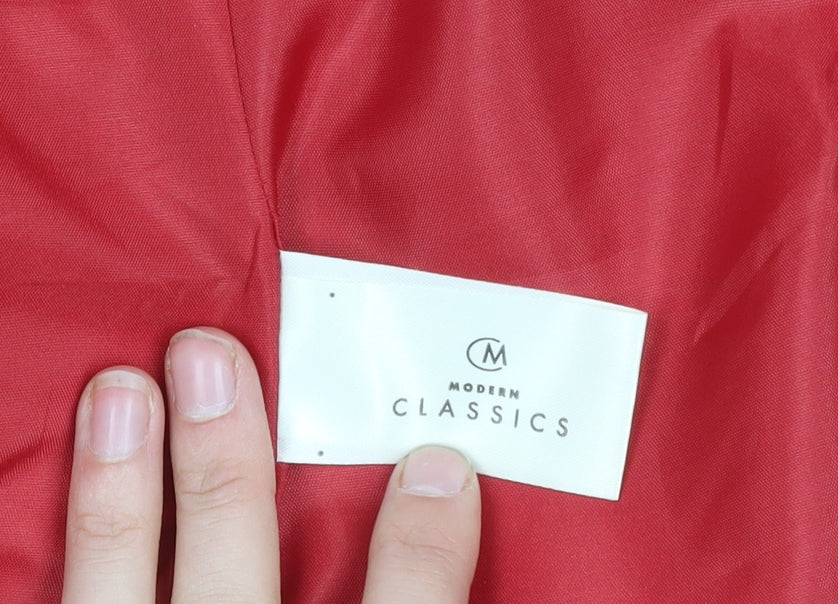 Modern Classics Women's Red Double-Breasted Blazer