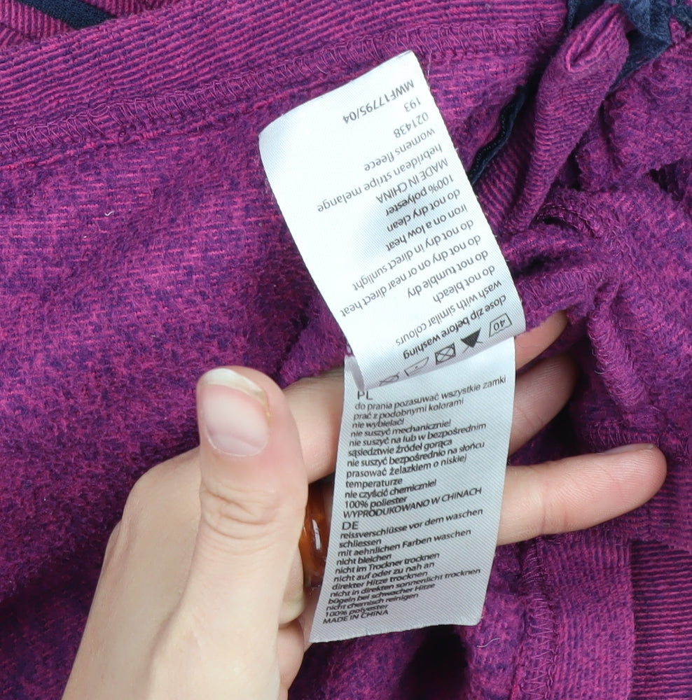 Mountain Warehouse Women's Purple Fleece Jacket Size 12