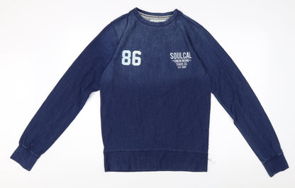 SoulCal Men's Blue Pullover Sweatshirt Size S