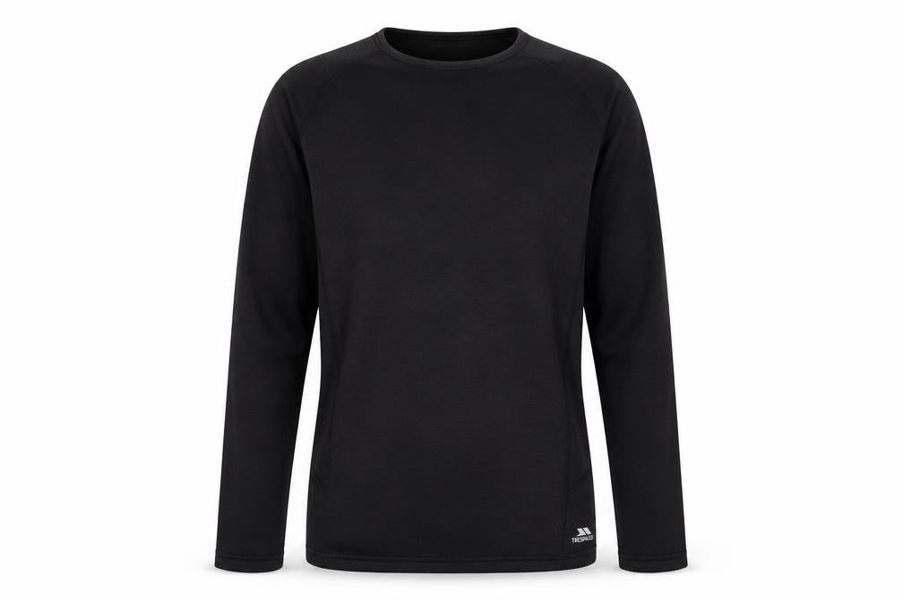 Trespass Unisex Black XS Long Sleeve Active Top