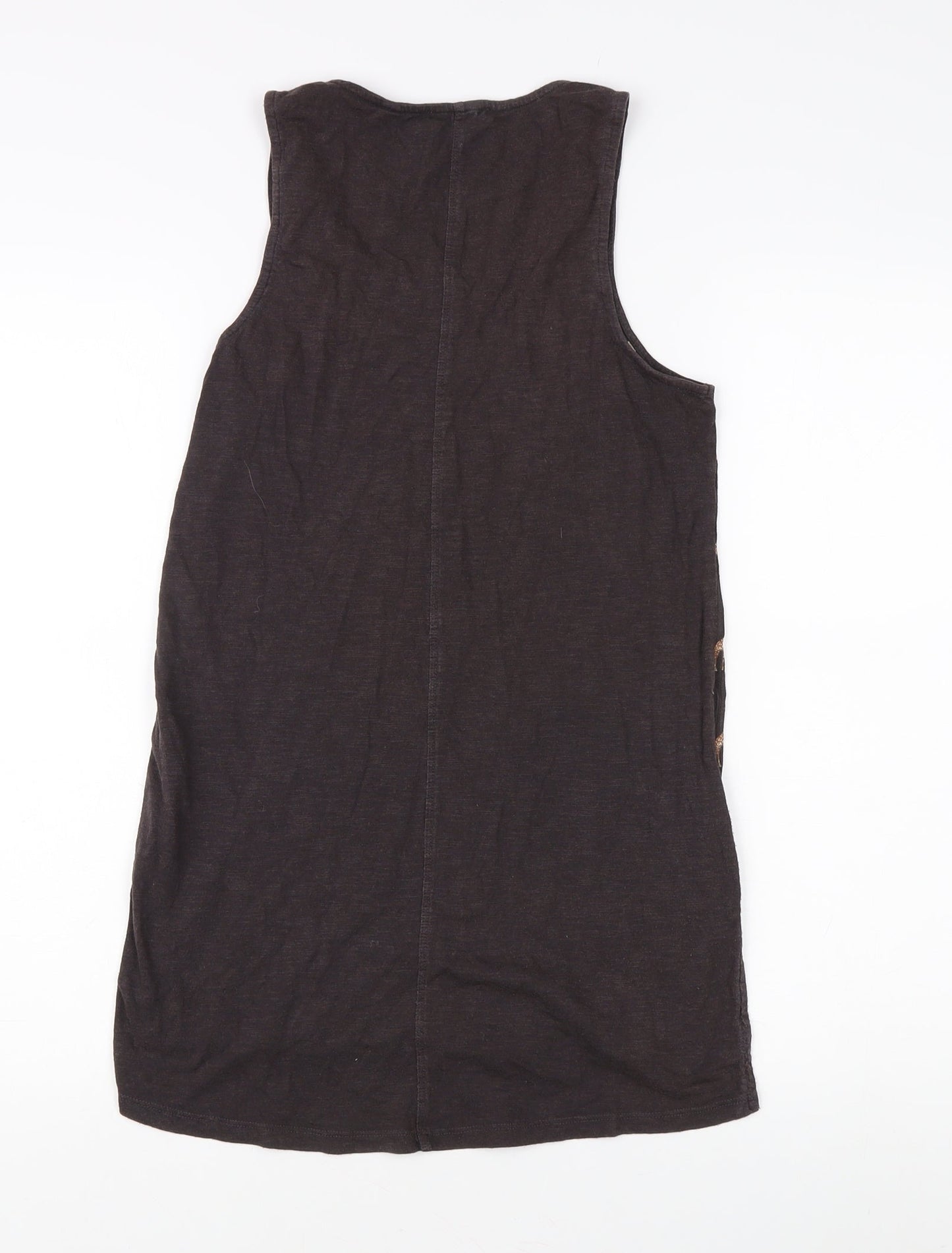 Fat Face Women's Brown Animal Print Tank Top UK 6